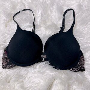 La Senza black beyond sexy front‎ clasp lace bra size 34C